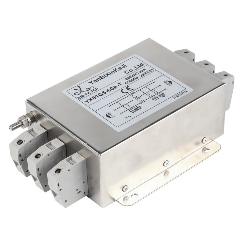 Blok Terminal Filter RFI Filter Tiga Fase Tiga Kawat EMI Filter 380V/440V