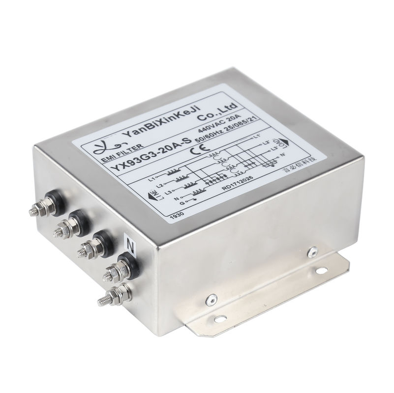 3 Fase 4 Filter EMI Kawat 380V/520V