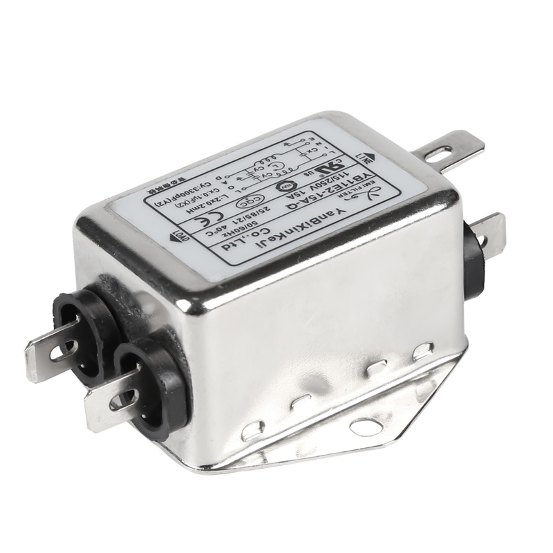 220V 15amps YB-E Passive Single Phase Filter Power Line Filter Untuk Peralatan Listrik