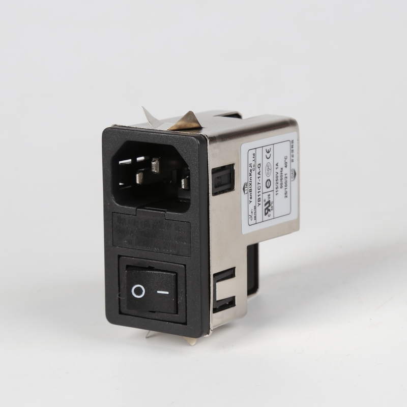 Filter EMI Soket Tipe Khusus Dengan Sekering Dan Sakelar Filter Modul Entri Daya 1A~10A