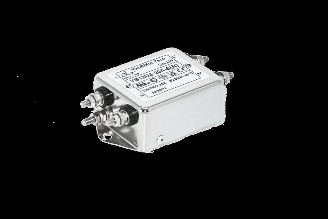 Filter EMI Lolos Rendah 90db 1450VDC Filter Interferensi Elektromagnetik