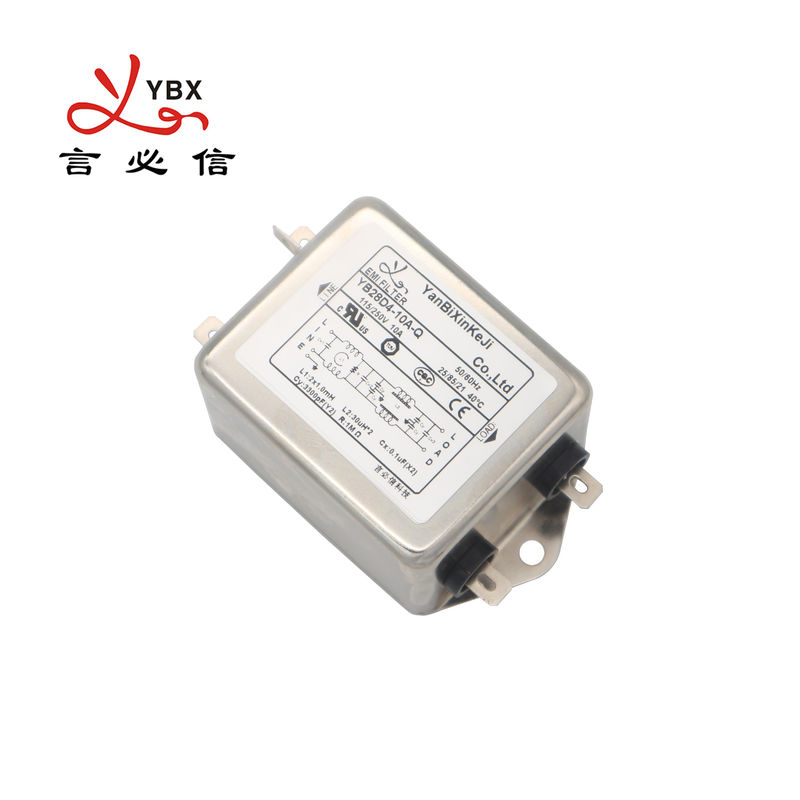 Filter Daya Emi Fase Tunggal 3A 6A 10A Baut AC Low Pass Filter