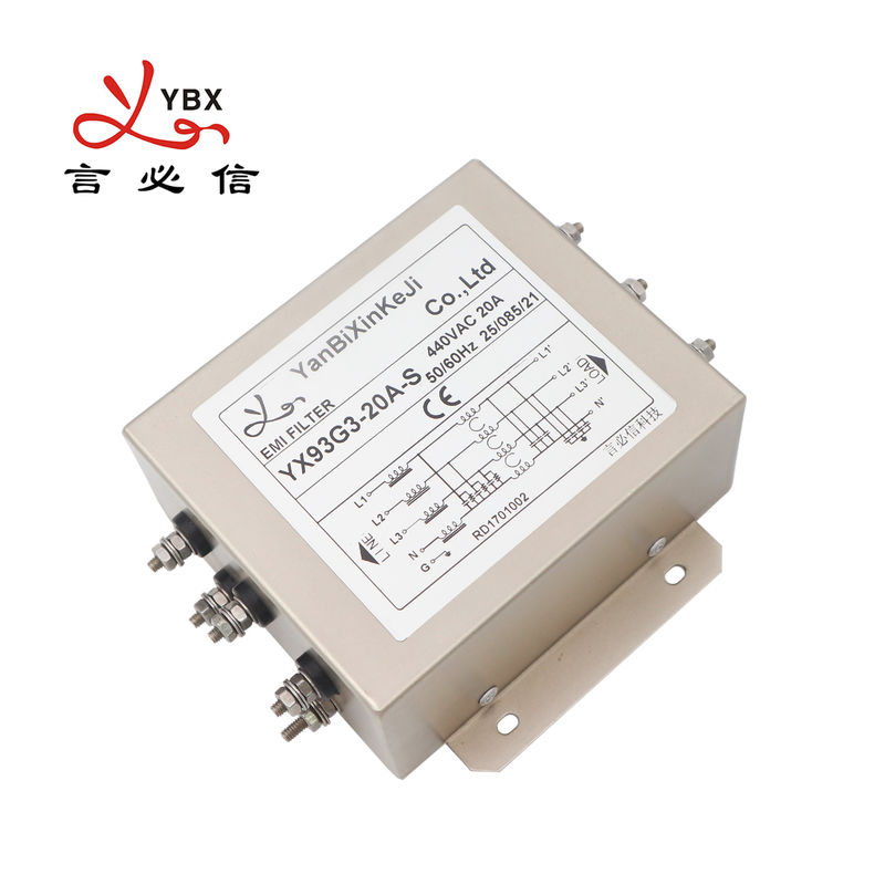 YX93G3 20A 3 Fase Filter EMI Filter Daya EMI Untuk VFD