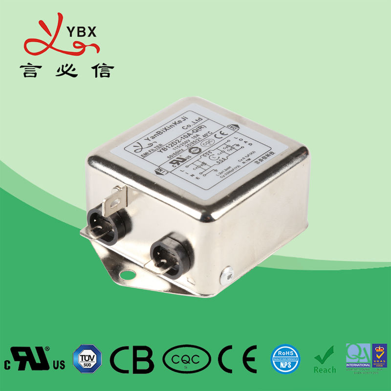 Peralatan Datacom AC Jalur Noise Filter EMI EMC 120V 250VAC