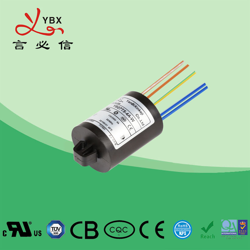 Yanbixin 250V 16A Plastik Power Supply Noise Filter Untuk Peralatan Rumah Tangga Putih