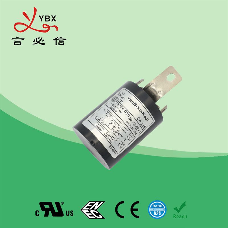 Yanbixin 250V 16A Plastik Power Supply Noise Filter Untuk Peralatan Rumah Tangga Putih